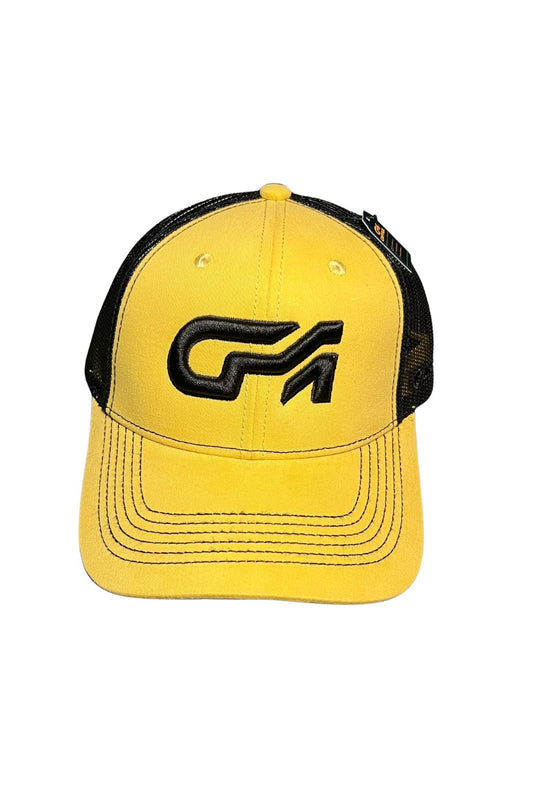 Gorra con Malla Bicolor amarillo mostaza - Negro