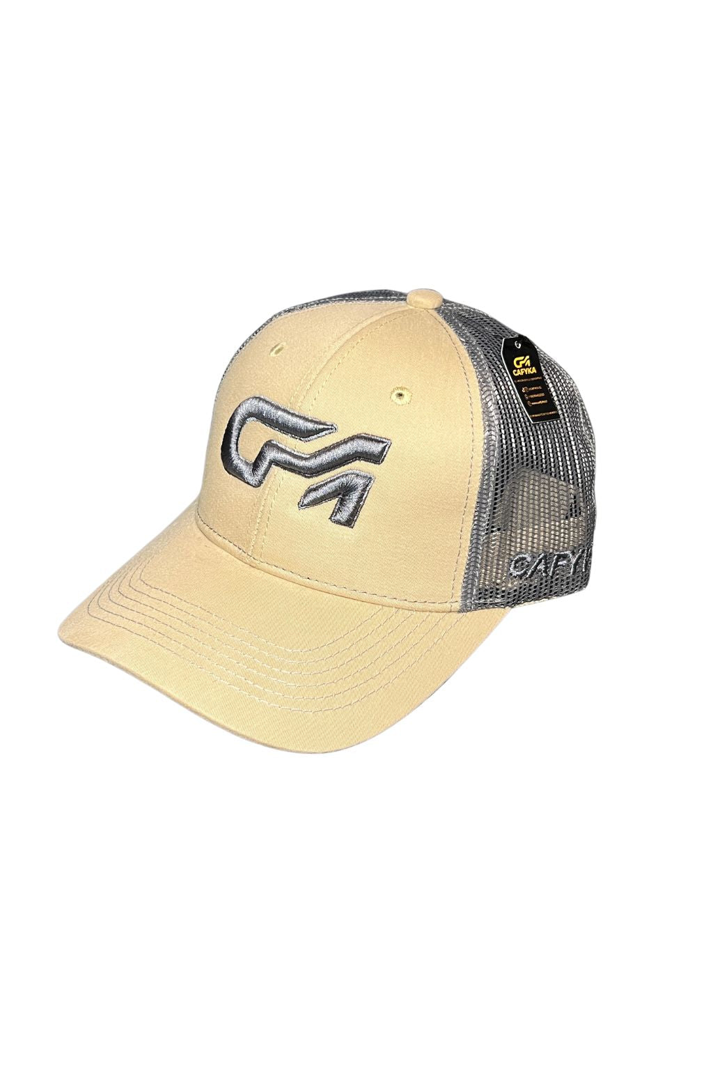 Gorra con Malla Bicolor Beige - Gris