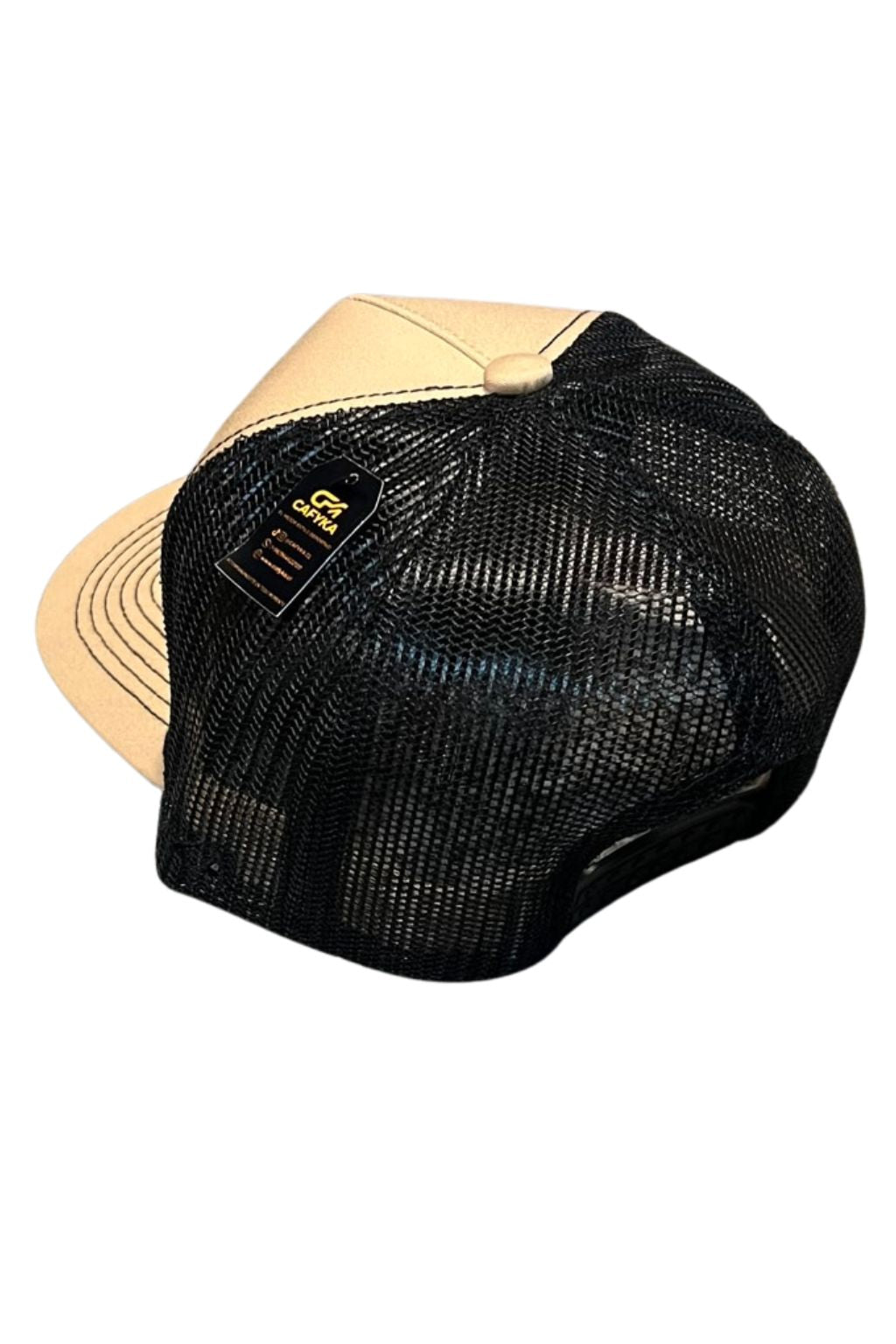 Gorra con Malla Bicolor Beige - Negro
