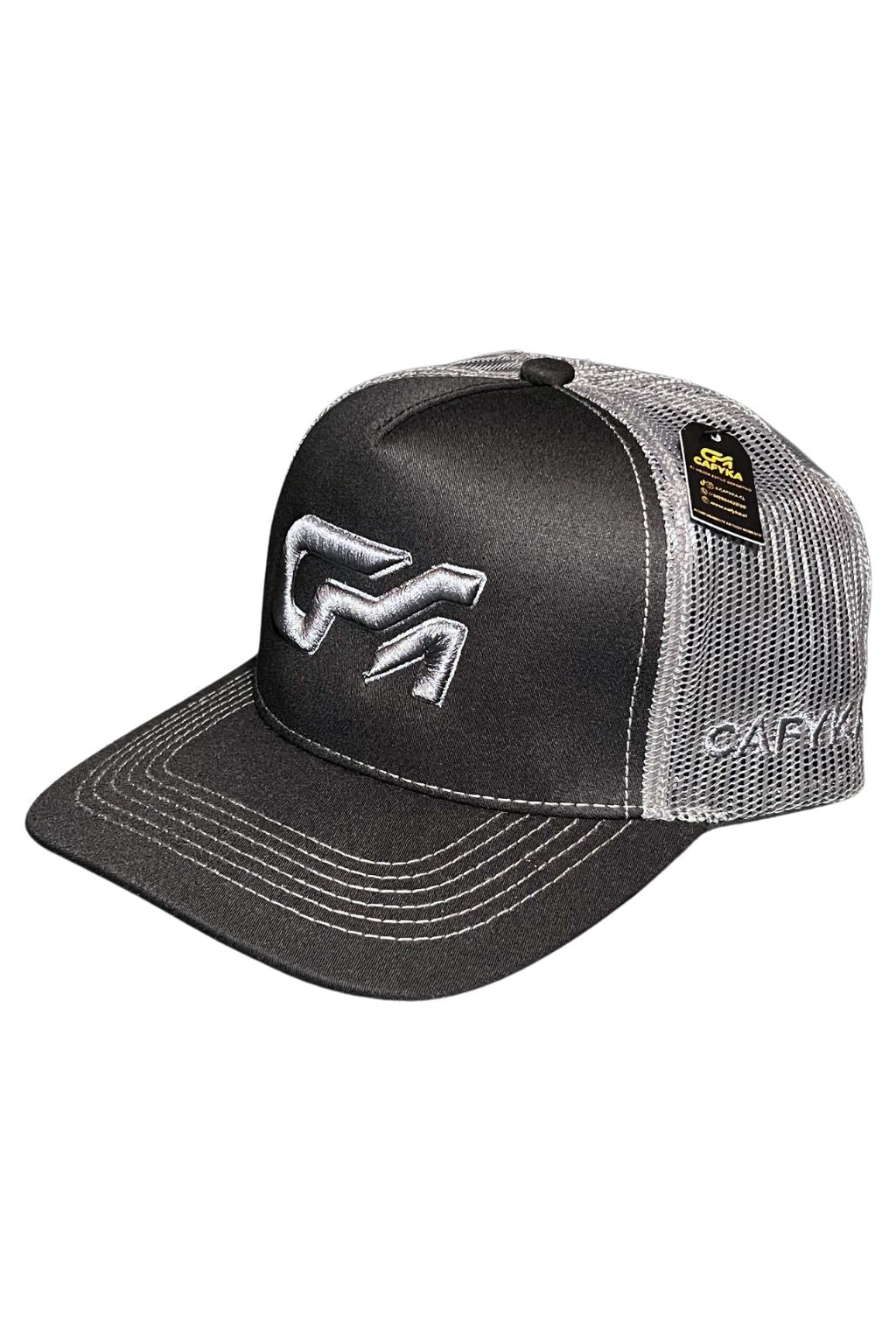 Gorra con Malla Bicolor Negro - Gris