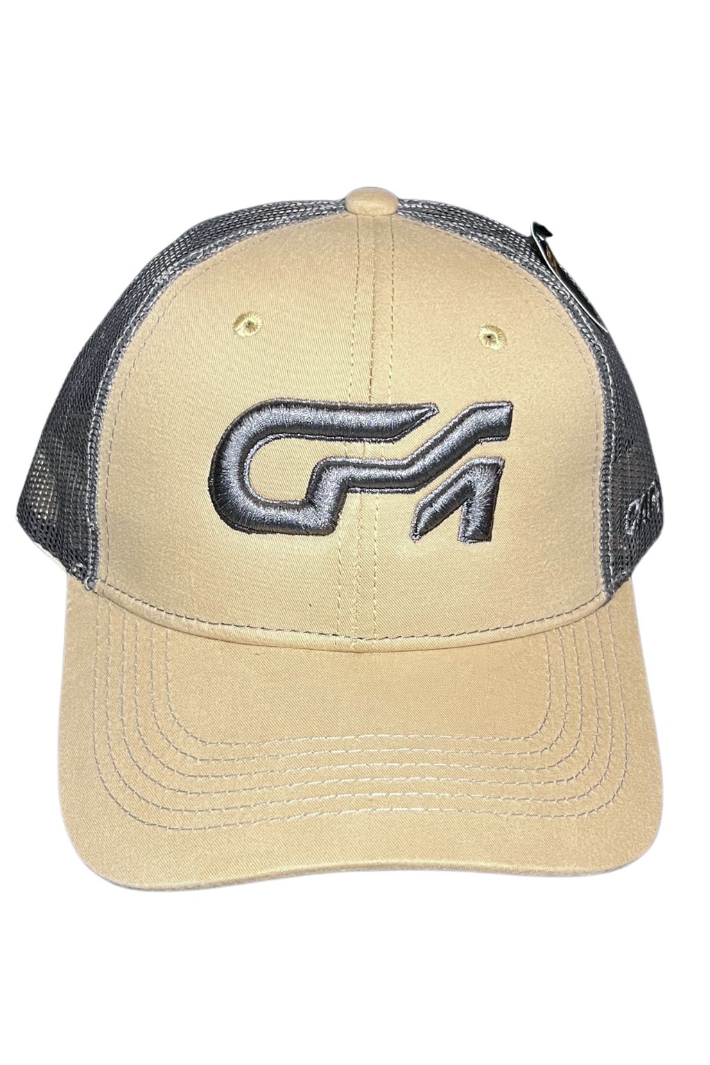 Gorra con Malla Bicolor Beige - Gris