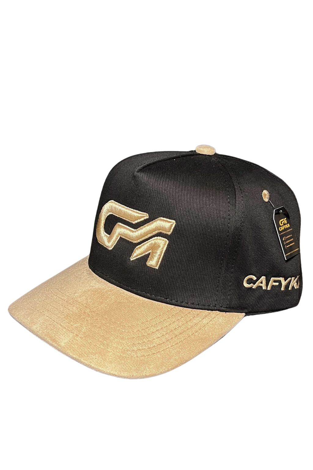 Gorra Bicolor Negro - Khaki / Visera Gamuza