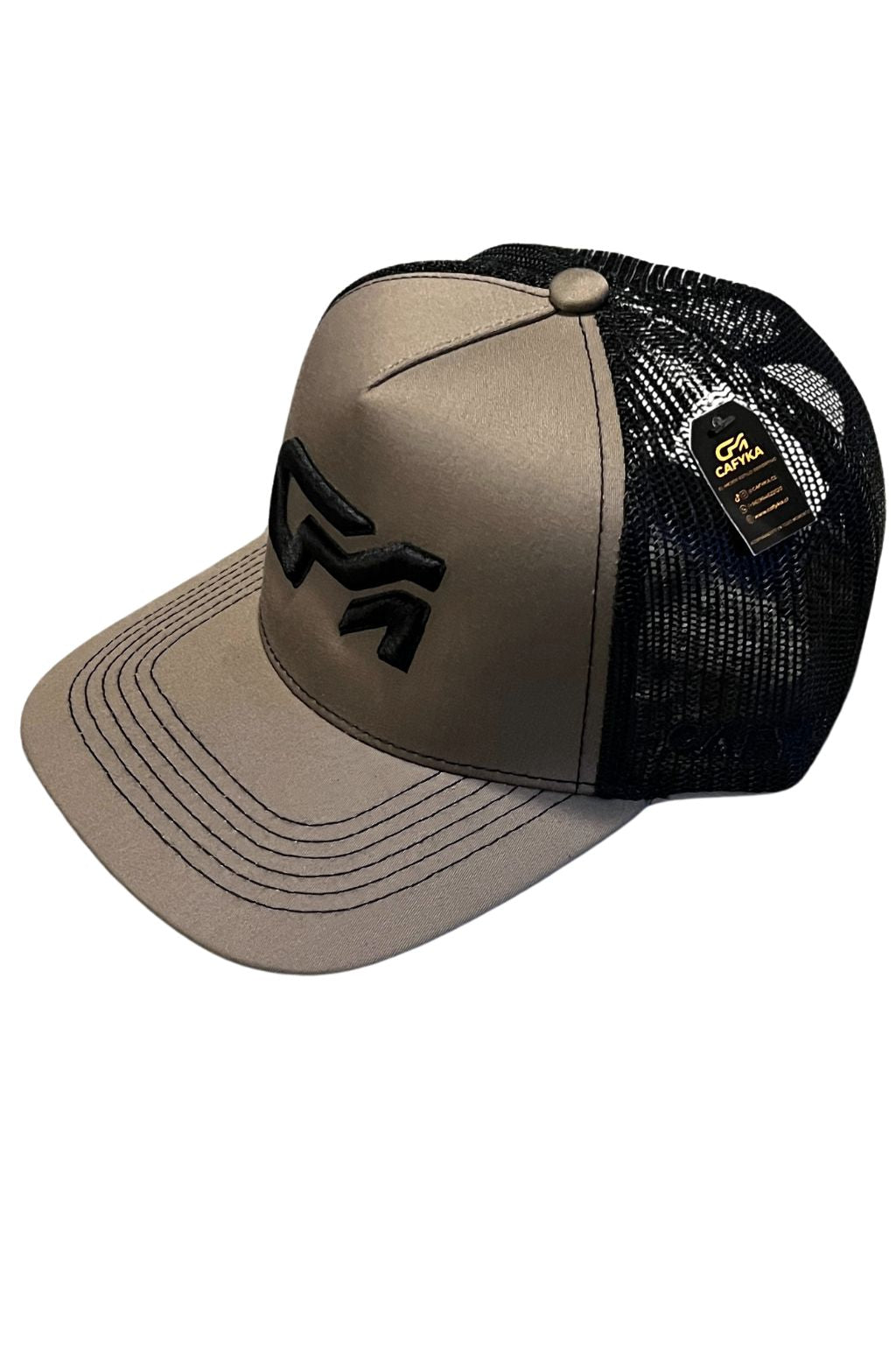 Gorra con Malla Bicolor Verde - Negro