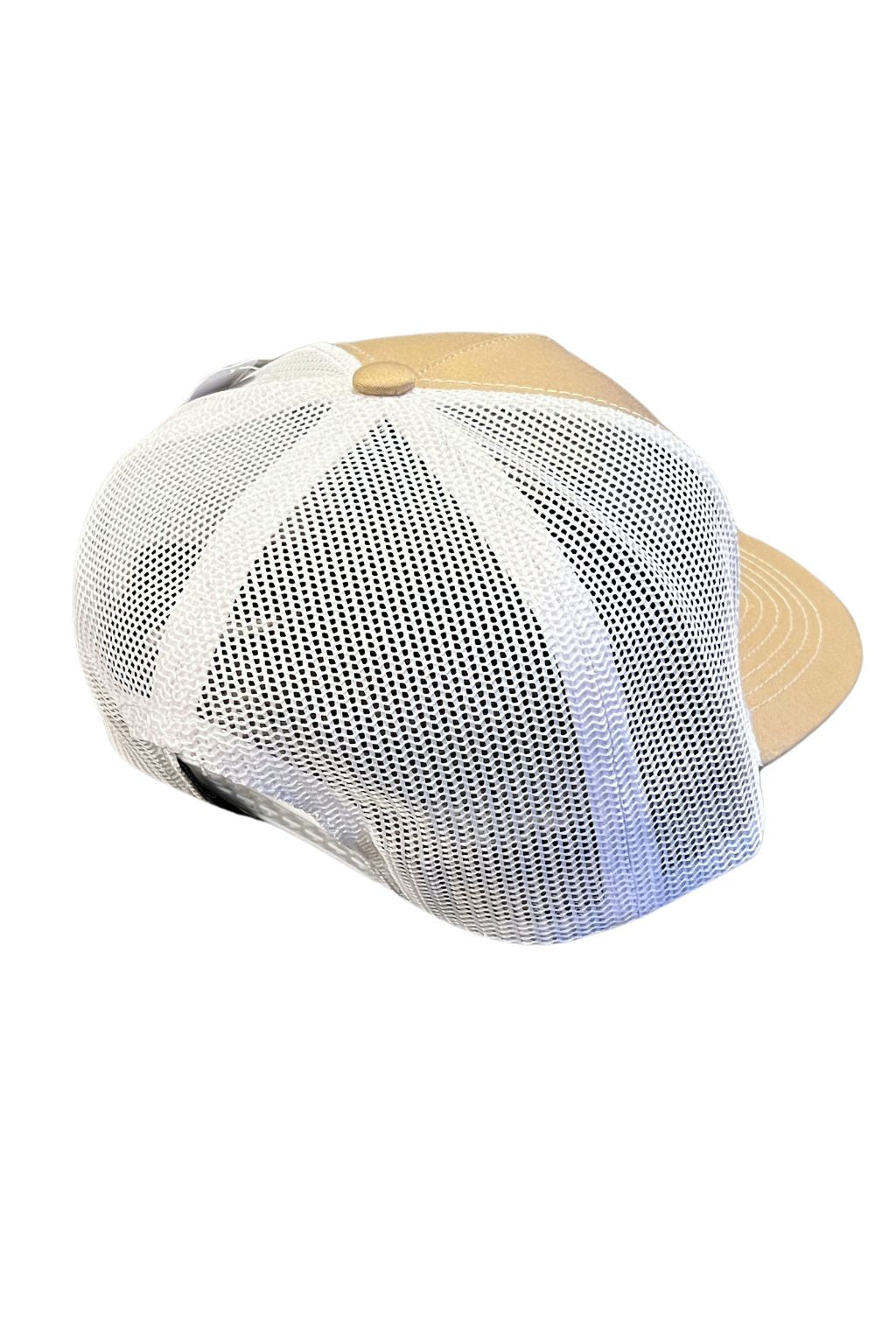 Gorra con Malla Bicolor Beige - Blanco