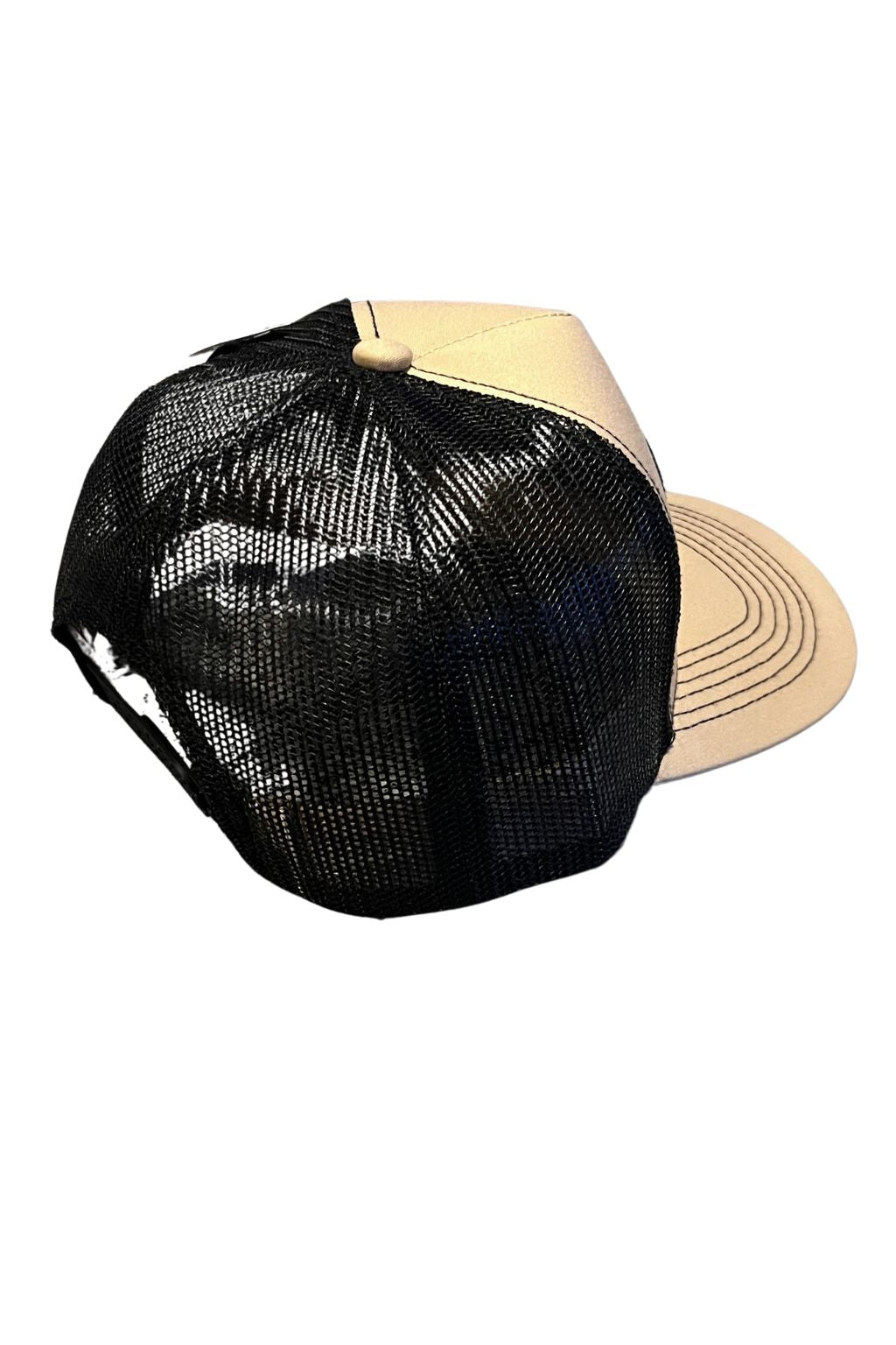 Gorra con Malla Bicolor Beige - Negro