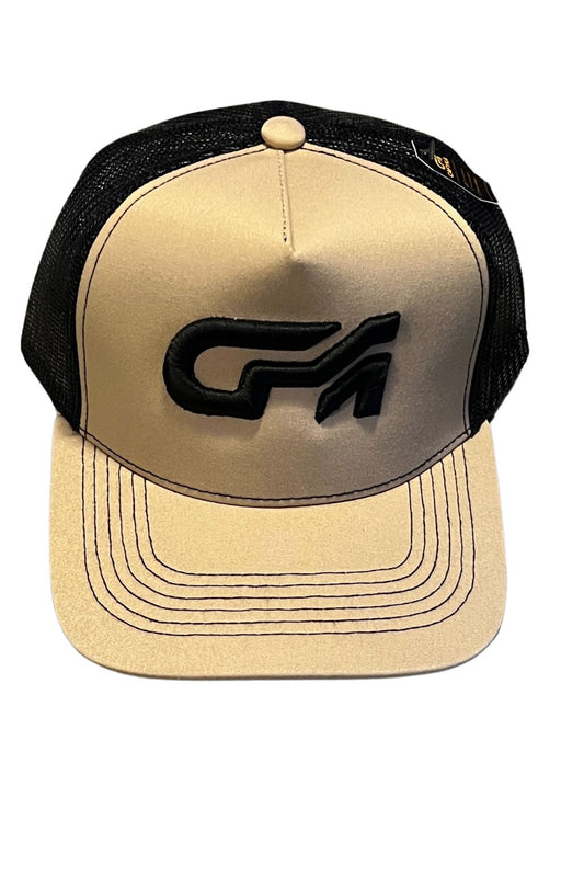 Gorra con Malla Bicolor Beige - Negro