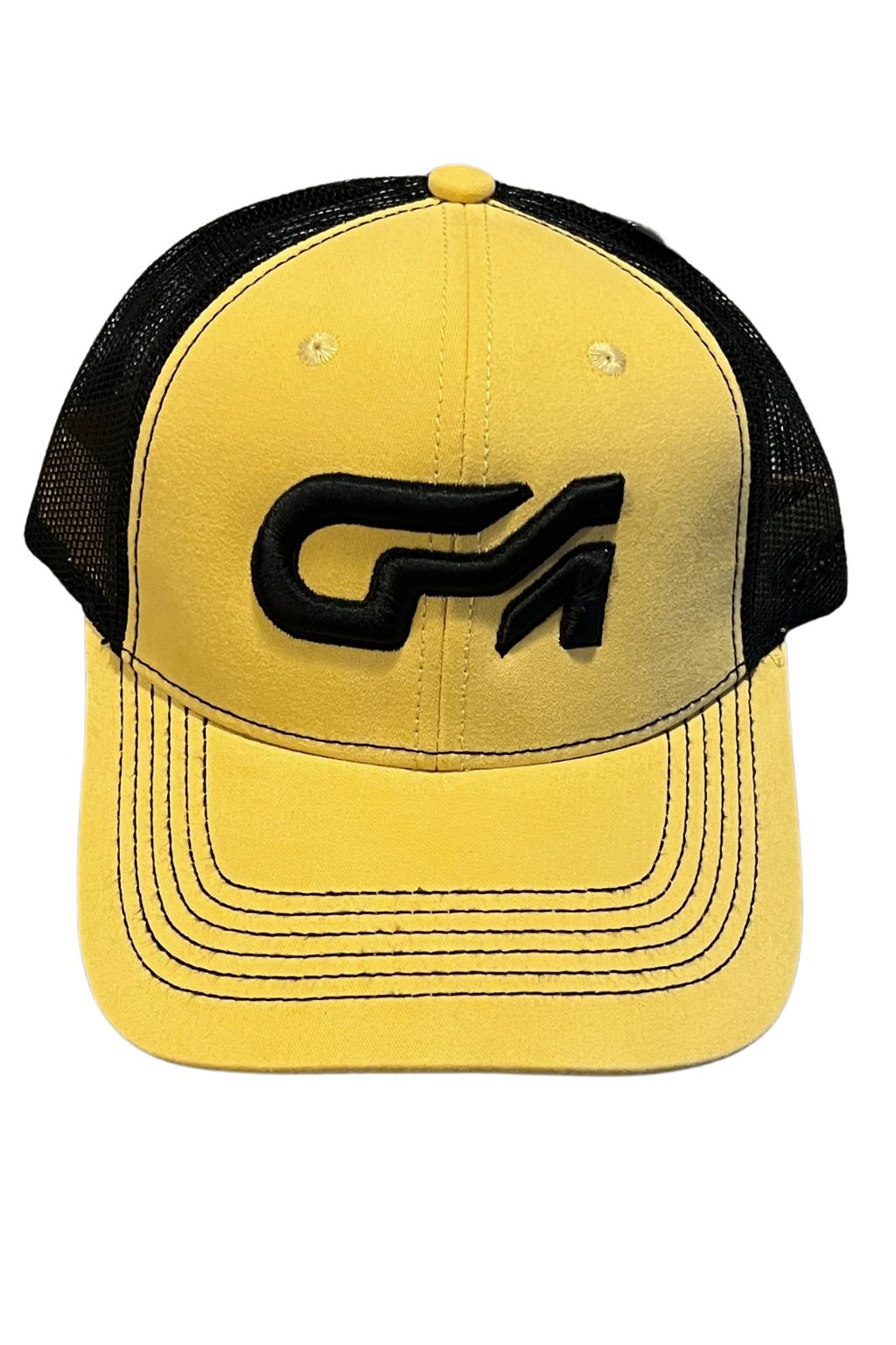 Gorra con Malla Bicolor amarillo mostaza - Negro